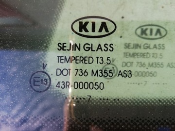 KIA PRO CEED 07-12 SKLO (OKNO) LEVÝ ZADNÍ KAROSERIE 07
