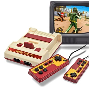 Игровая консоль для телевизора, ретро-картридж, 500 игр, 2 AV-накладки, подарки для детей
