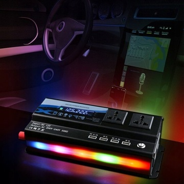 Автомобильный инвертор с чистой синусоидой от 12 В до 220 В, 6000 Вт