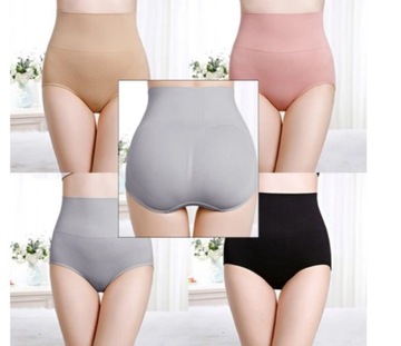 ТРУСИКИ ЖЕНСКИЕ БЕСШОВНЫЕ С ВЫСОКОЙ ПОСАДКОЙ, M/L, БЕЛЫЕ