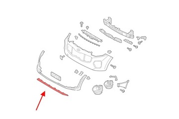 KIA SPORTAGE IV QL 2016-2018 ЮБКА ПЕРЕДНЕГО БАМПЕРА 86565F1000