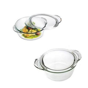 SIMAX КРУГЛЫЙ СТЕКЛЯННЫЙ КАСТРОУСТОЙЧИВЫЙ СОсуд С КРЫШКОЙ 1,8 Л (1,5+0,3)