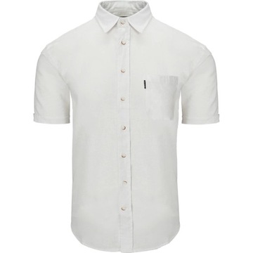 Lniana szeroka biała koszula męska Unique 2XL_klatka_136