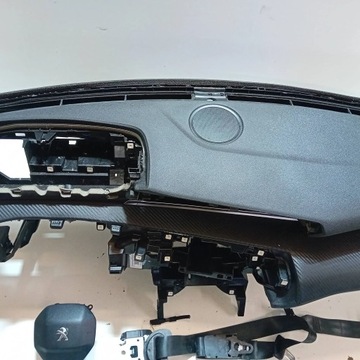 Peugeot 508 2-го поколения, консоль подушек безопасности, комплект ремней безопасности