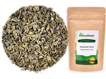 DOSKONAŁA Herbata Zielona GUNPOWDER CHINA 50g