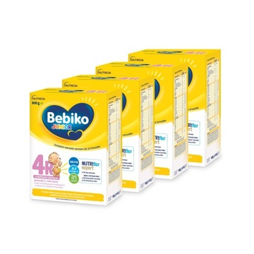 Bebiko 4R z kleikiem ryżowym Zestaw Aż 4x 600g