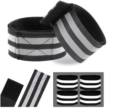 OPASKI ODBLASKOWE MOCOWANE NA RZEP WIDOCZNOŚĆ ZESTAW