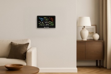 БЕСПРОВОДНАЯ ПОГОДНАЯ СТАНЦИЯ МЕТЕО ТЕРМОМЕТР ГИГРОМЕТР ЧАСЫ 7 В 1