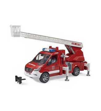 BRUDER 02673 Mercedes Benz Sprinter Straż pożarna z drabiną obrotową, pompą