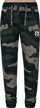 Modne chłopięce spodnie dresowe MORO KHAKI 140 cm