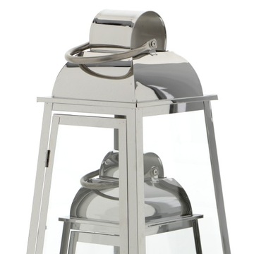 Серебряный садовый фонарь, гламурный фонарь 2в1, 71см