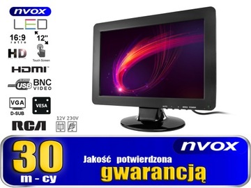 NVOX 12-дюймовый сенсорный монитор со светодиодной подсветкой и BNC HDMI в открытой рамке