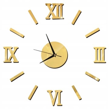 DIY Wall Clock 3D Mirror Clock Creative Acryl