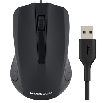 Myszka przewodowa usb MODECOM MC-M9 sensor optyczny czarna