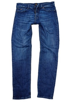 HUGO BOSS DELAWARE SLIM JEANS spodnie męskie granatowe PREMIUM 34/32 pas 88