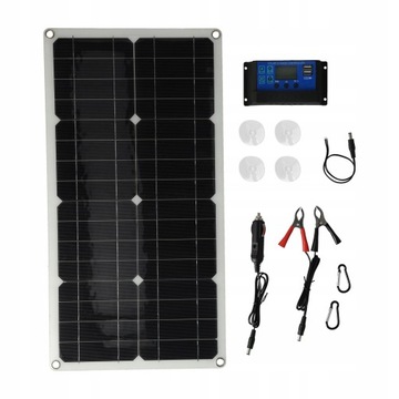 Panel słoneczny 100W z regulatorem ładowania