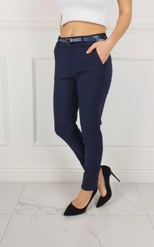 SPODNIE DAMSKIE CYGARETKI FREESIA PASEK Plus Size