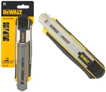 DEWALT DWHT0-10250 NÓŻ ŁAMANY 25MM + 3 OSTRZA