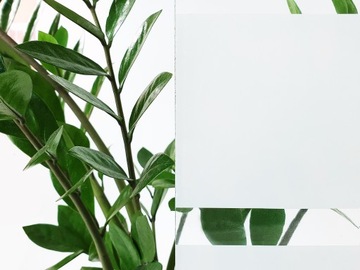 Статическая оконная фольга, молочно-белые полосы, шпон, украшение для окна, стекло