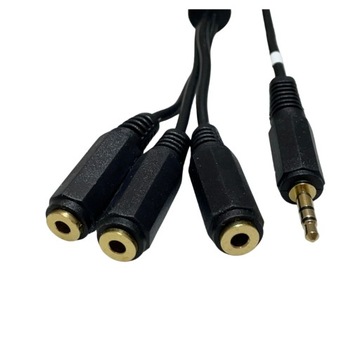 Kabel Wtyk Jack 3,5 - 3x Gniazdo (3,5) 1,5 m