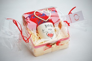 FAJNY ZESTAW Prezent na WALENTYNKI Ręcznik Kubek