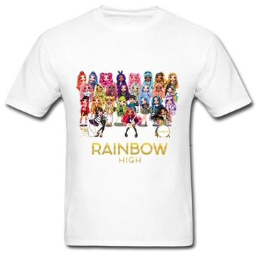 Koszulka T-shirt RAINBOW HIGH activ sport 122 134