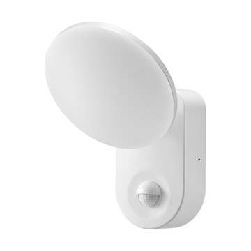 RIOLIT LED 15W, oprawa ogrodowa z czujnikiem ruchu, IP65 4000K, biała