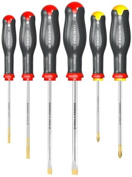 ATP.J6 ZESTAW WKRĘTAKÓW PROTWIST DO ŚRUB PŁASKICH I PHILLIPS, FACOM, FV