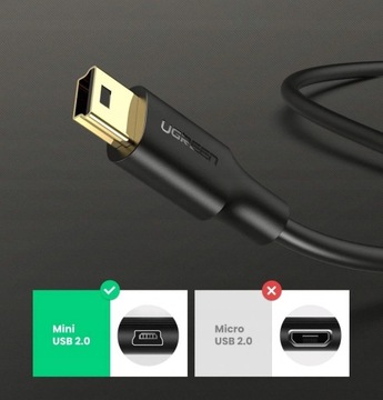 позолоченный USB-кабель mini USB UGREEN