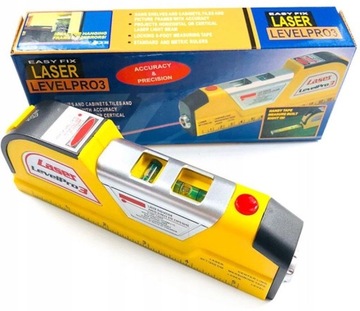 POZIOMICA LASEROWA ELEKTRONICZNA Z MIARKĄ 2,5M