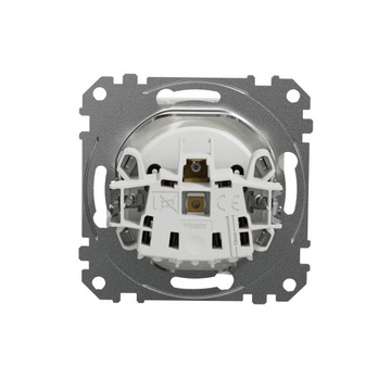 Sedna Design Одинарная розетка с белыми шторками