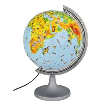 GLOBUS MAPA ZOOLOGICZNA - 25 cm PODŚWIETLANY