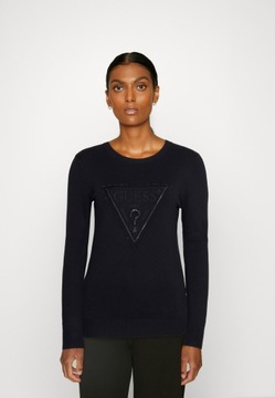 Sweter z ozdobnym logo Guess S