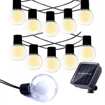 GIRLANDA SOLARNA LAMPKI OGRODOWE KULKI XL