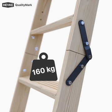 Пассивная чердачная лестница HEYKE с 2 перилами 130x70