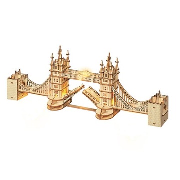 Puzzle 3D Wystrój domu Drewniany most