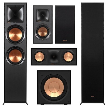 KINO DOMOWE 5.1 ZESTAW KLIPSCH R-820F + R-41M + R-50C + R-101SW CZARNY