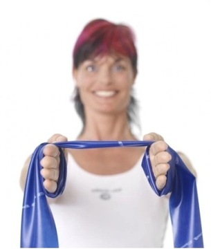 Эспандер THERA BAND, синяя резина, 1,5 м