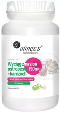 Aliness OSTROPEST karczoch ekstrakt SYLIMARYNA Trawienie Wsparcie wątroby