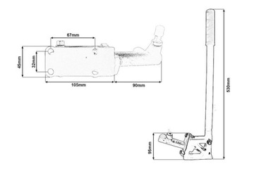 Hydrauliczny hamulec ręczny - Odesa CNC - Pionowy + Odwrócona Pompa