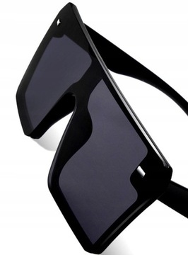Damskie Przeciwsłoneczne Okulary czarne kwadratowe geometryczne muchy hot