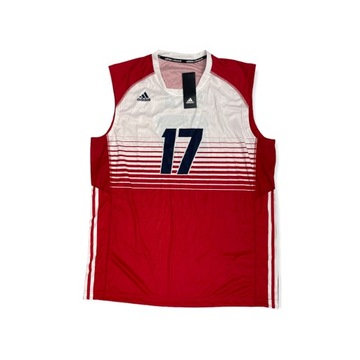 Koszulka czerwona USA 17 Adidas VOLLEYBALL XL