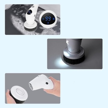 МНОГОФУНКЦИОНАЛЬНАЯ ЭЛЕКТРИЧЕСКАЯ ЩЕТКА ДЛЯ ЧИСТКИ С 8 НАСАДКАМИ