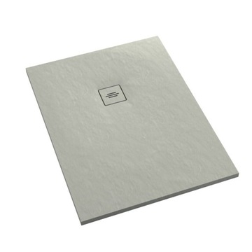 Brodzik prostokątny kompozytowy niski Schedline PROTOS Cement Stone 140x80