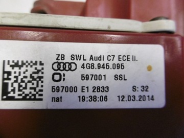 AUDI A7 4G8 SPORTBACK - SVĚTLO ZADNÍ LEVÝ LED