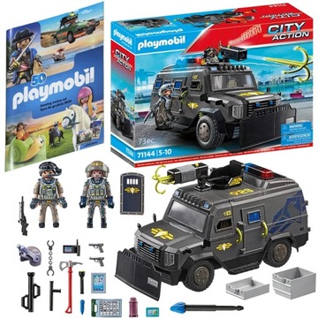 PLAYMOBIL 71144 POJAZD TERENOWY JEDNOSTKI SPECJALNEJ + KATALOG Z PLAKATEM