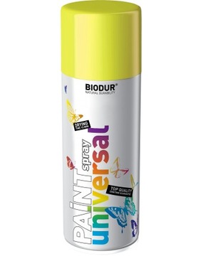 SPRAY Emalia Uniwersalna BIODUR 400ml ŻÓŁTY RAL 1016