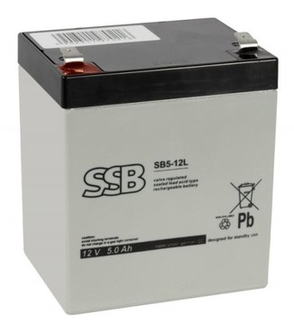 Akumulator AGM 12V 5Ah SSB SBL SB5-12L