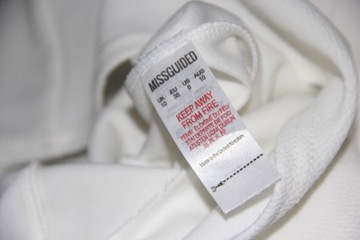 missguided biały kombinezon sukienka 38 m s