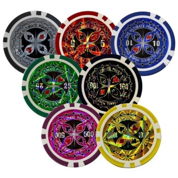 Ultimate Poker Set 500 фишек разного номинала!